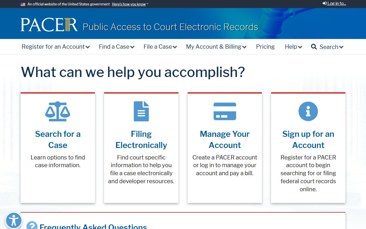 Bates County Circuit Court PACER federal court record portal