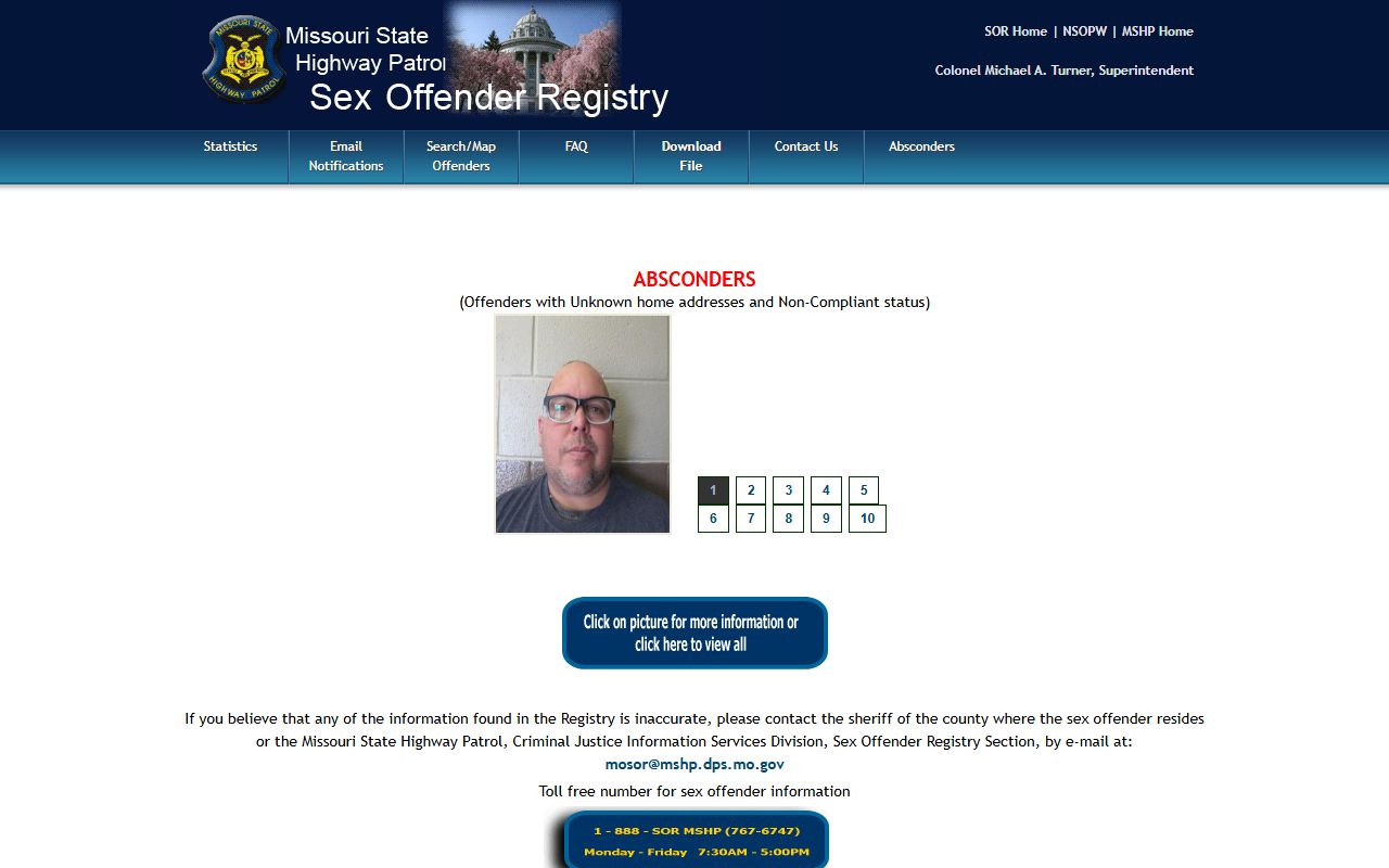 Bates County arrest records and MSHP registry home