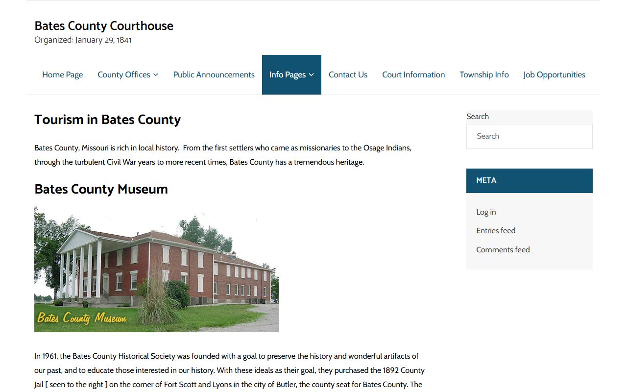 Bates County marriage and probate records local history context